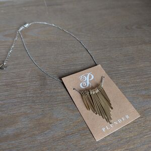 NIB Plunder Multi Piece Hanging Necklace